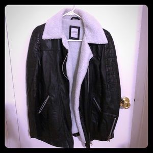 Black Carmar leather jacket size 8